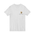 Load image into Gallery viewer, PersonalHour Logo V-Neck Tee — Minimalist Branded White T-Shirt