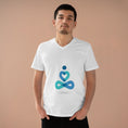 Load image into Gallery viewer, Men’s Presenter Yoga and Pilates V-neck - Personal Hour for Yoga and Meditations