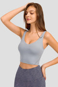 Load image into Gallery viewer, Deep V-Neck Crop Sports and Yoga Bra - Personal Hour for Yoga and Meditations