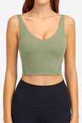 Load image into Gallery viewer, Deep V-Neck Crop Sports and Yoga Bra - Personal Hour for Yoga and Meditations
