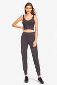 Load image into Gallery viewer, Deep V-Neck Crop Sports and Yoga Bra - Personal Hour for Yoga and Meditations