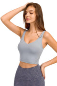 Load image into Gallery viewer, Deep V-Neck Crop Sports and Yoga Bra - Personal Hour for Yoga and Meditations
