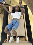 Load image into Gallery viewer, PersonalHour Mini Wooden Pilates Reformer Model