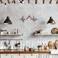 Load image into Gallery viewer, Pilates_Heart_Sign_Metal_Copper_Rustic_Kitchen_Mockup.png