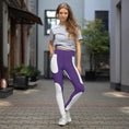 Load image into Gallery viewer, Super soft and stretchy, and comfortable yoga leggings - purple fashionable - Personal Hour for Yoga and Meditations