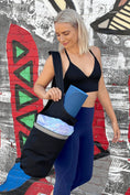 Load image into Gallery viewer, Yoga Mat Carrying Tote Bag with Large Pockets - Personal Hour for Yoga and Meditations