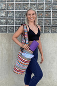 Load image into Gallery viewer, Yoga Mat Carrying Tote Bag with Large Pockets - Personal Hour for Yoga and Meditations