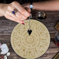 Load image into Gallery viewer, Meditation Board Altar Ornaments -Dreamy Wooden Pendulum Board with Moon Star Divination - Personal Hour for Yoga and Meditations 

