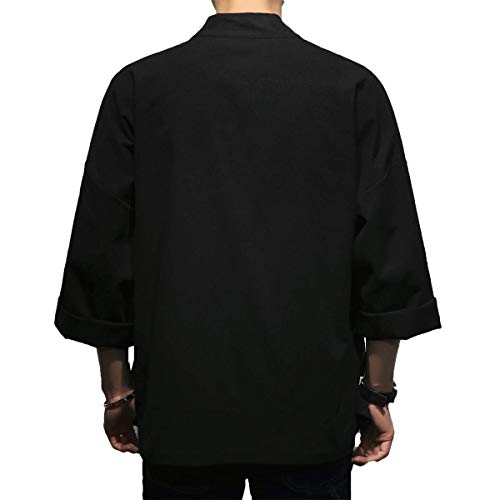 Meditation Robe - Men's Japanese Style Kimono Cardigan Jacket Cotton Blends - Zen Robe - Personal Hour for Yoga and Meditations 