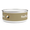 Load image into Gallery viewer, Reach your Balance - Healthy body and Mind - Enamel Bowl - Gift with Message - Personal Hour for Yoga and Meditations