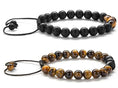 Load image into Gallery viewer, Meditation Gift - Harmony Men and Women Tiger Eye Stone Beads Bracelet Braided Rope Natural Stone Yoga gifts Bracelet Bangle - New Model - Personal Hour for Yoga and Meditations