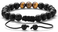 Load image into Gallery viewer, Meditation Gift - Harmony Men and Women Tiger Eye Stone Beads Bracelet Braided Rope Natural Stone Yoga gifts Bracelet Bangle - New Model - Personal Hour for Yoga and Meditations
