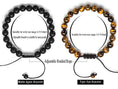 Load image into Gallery viewer, Meditation Gift - Harmony Men and Women Tiger Eye Stone Beads Bracelet Braided Rope Natural Stone Yoga gifts Bracelet Bangle - New Model - Personal Hour for Yoga and Meditations