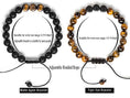 Load image into Gallery viewer, Meditation Gift - Harmony Men and Women Tiger Eye Stone Beads Bracelet Braided Rope Natural Stone Yoga gifts Bracelet Bangle - New Model - Personal Hour for Yoga and Meditations