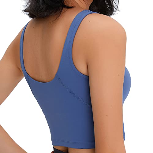 Yoga and Sports Bra - Padded Yoga Top - Cropped Tank Yoga Running Workout Tank Tops - Personal Hour for Yoga and Meditations 