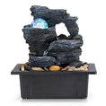 Load image into Gallery viewer, Zen Decor Ideas - Tabletop Fountain Rotating Ball Rock Waterfall Fountain - Personal Hour for Yoga and Meditations 
