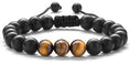 Load image into Gallery viewer, Meditation Gift - Harmony Men and Women Tiger Eye Stone Beads Bracelet Braided Rope Natural Stone Yoga gifts Bracelet Bangle - New Model - Personal Hour for Yoga and Meditations