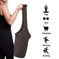 Load image into Gallery viewer, Yoga Mat Carrying Tote Bag with Large Pockets - Yoga Mat Bag Set Tote Sling Carrier Shoulder - Fits Most Size Mats - Personal Hour for Yoga and Meditations