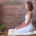 Load image into Gallery viewer, Long Meditation Sessions - Floor Pillow Zen Mat - Perfect for Long Meditation Sessions - Personal Hour for Yoga and Meditations