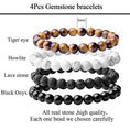 Load image into Gallery viewer, Natural 8mm Gorgeous Gemstones Crystal Stretch Bracelet Unisex - Personal Hour for Yoga and Meditations