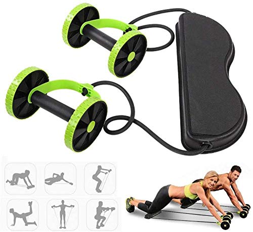 Ab Wheel Roller - Pilates Equipment for Perfect Core Workout Training - Personal Hour for Yoga and Meditations 