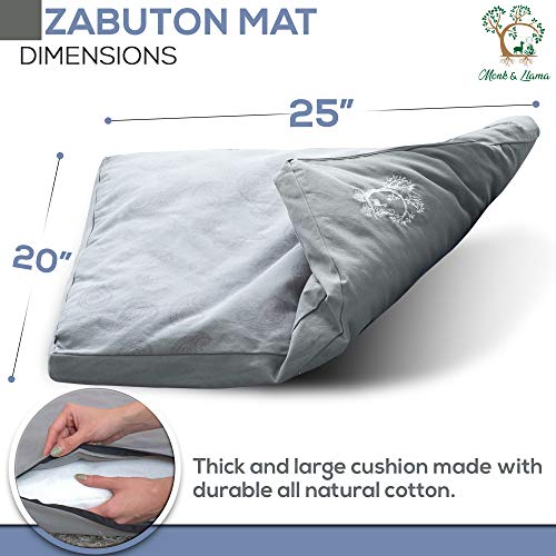 Long Meditation Sessions - Floor Pillow Zen Mat - Perfect for Long Meditation Sessions - Personal Hour 