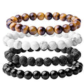 Load image into Gallery viewer, Natural 8mm Gorgeous Gemstones Crystal Stretch Bracelet Unisex - Personal Hour for Yoga and Meditations