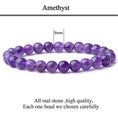 Load image into Gallery viewer, Natural 8mm Gorgeous Gemstones Crystal Stretch Bracelet Unisex - Personal Hour for Yoga and Meditations