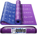 Load image into Gallery viewer, Yoga Mat with Instructional Poses Prints - Personal Hour for Yoga and Meditations