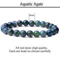 Load image into Gallery viewer, Natural 8mm Gorgeous Gemstones Crystal Stretch Bracelet Unisex - Personal Hour for Yoga and Meditations