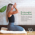 Load image into Gallery viewer, Long Meditation Sessions - Floor Pillow Zen Mat - Perfect for Long Meditation Sessions - Personal Hour for Yoga and Meditations