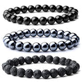 Load image into Gallery viewer, Natural 8mm Gorgeous Gemstones Crystal Stretch Bracelet Unisex - Personal Hour for Yoga and Meditations