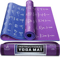 Load image into Gallery viewer, Yoga Mat with Instructional Poses Prints - Personal Hour for Yoga and Meditations