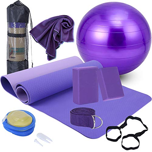 Gifts for Yoga Beginners - Yoga Beginners Kit from 11-Piece - Personal Hour for Yoga and Meditations 