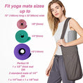 Load image into Gallery viewer, Yoga Mat Carrying Tote Bag with Large Pockets - Yoga Mat Bag Set Tote Sling Carrier Shoulder - Fits Most Size Mats - Personal Hour for Yoga and Meditations