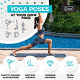 Load image into Gallery viewer, Yoga Mat with Instructional Poses Prints - Personal Hour for Yoga and Meditations