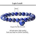 Load image into Gallery viewer, Natural 8mm Gorgeous Gemstones Crystal Stretch Bracelet Unisex - Personal Hour for Yoga and Meditations