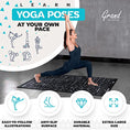Load image into Gallery viewer, Yoga Mat with Instructional Poses Prints - Personal Hour for Yoga and Meditations