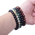 Load image into Gallery viewer, Natural 8mm Gorgeous Gemstones Crystal Stretch Bracelet Unisex - Personal Hour for Yoga and Meditations