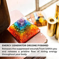 Load image into Gallery viewer, Energy Generator Orgone Pyramid for E-Energy Protection & Healing- meditation orgonite pyramids/crystal chakra - Personal Hour for Yoga and Meditations