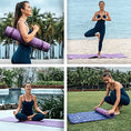 Load image into Gallery viewer, Yoga Mat with Instructional Poses Prints - Personal Hour for Yoga and Meditations