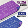 Load image into Gallery viewer, Yoga Mat with Instructional Poses Prints - Personal Hour for Yoga and Meditations