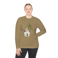 Load image into Gallery viewer, Unisex Lightweight Long Sleeve Yoga and Pilates Tee - Cute Cat - Personal Hour for Yoga and Meditations