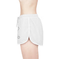 Load image into Gallery viewer, Women's Relaxed White Yoga Shorts (Yoga Sign) - Personal Hour for Yoga and Meditations