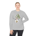 Load image into Gallery viewer, Unisex Lightweight Long Sleeve Yoga and Pilates Tee - Cute Cat - Personal Hour for Yoga and Meditations