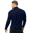 Load image into Gallery viewer, Adidas - quarter zip yoga pullover - eco-friendly - regular fit navy - Personal Hour for Yoga and Meditations