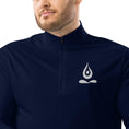 Load image into Gallery viewer, Adidas - quarter zip yoga pullover - eco-friendly - regular fit navy - Personal Hour for Yoga and Meditations