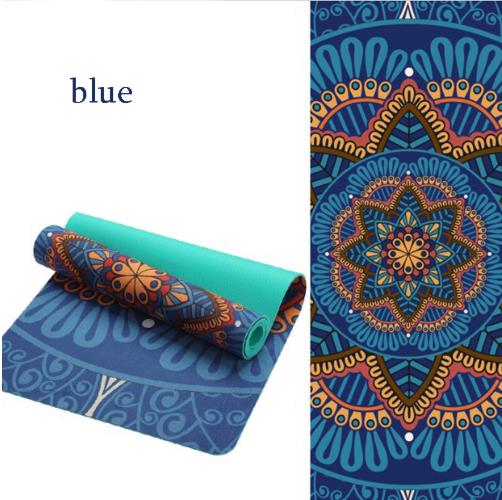 Meditation Gift - Yoga Mat for Beginners Three-piece Cushion Non-slip - Multi Colors and Fashionable - Personal Hour for Yoga and Meditations 