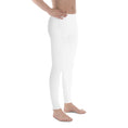 Load image into Gallery viewer, Men's White Yoga Leggings - Personal Hour for Yoga and Meditations