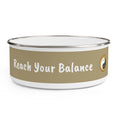 Load image into Gallery viewer, Reach your Balance - Healthy body and Mind - Enamel Bowl - Gift with Message - Personal Hour for Yoga and Meditations